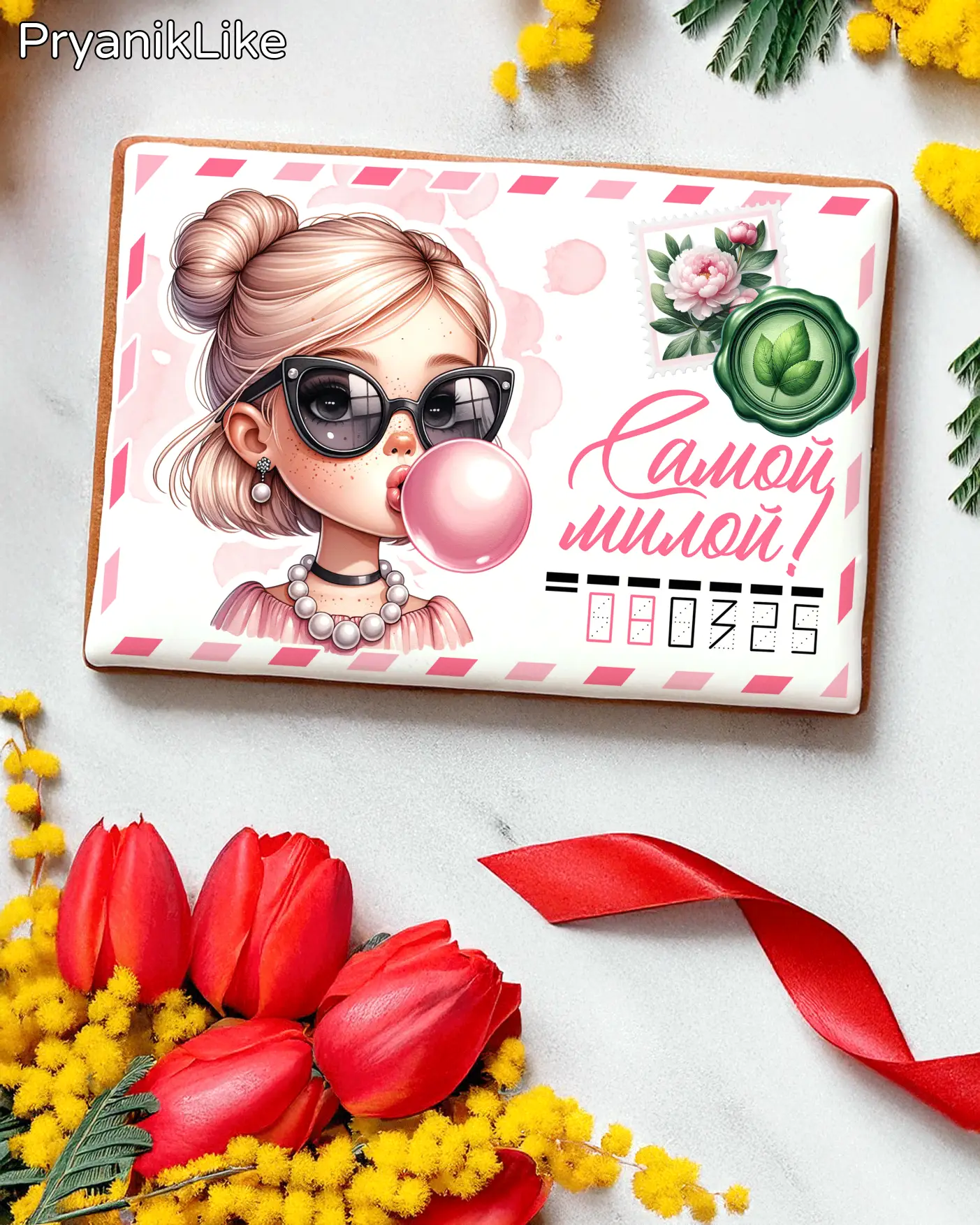 NEW Пряник Письмо для самой лучшей (10-15 см.)